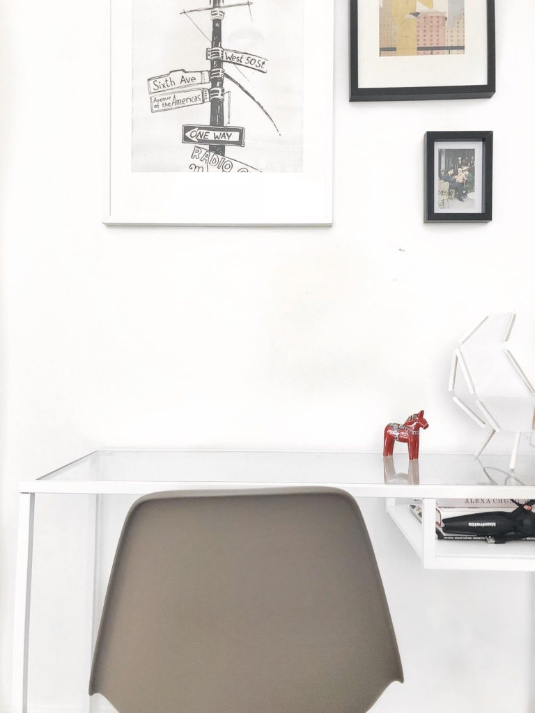 espace bureau ikeam ikea desk, home decor, minimalist